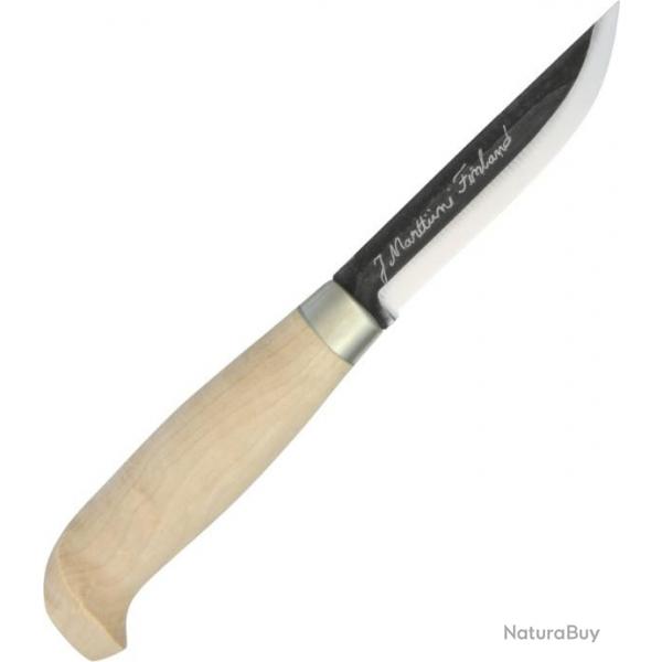 Couteau de chasse MARTTIINI Made in Finland Manche en bouleau avec Etui en Cuir MN121019071