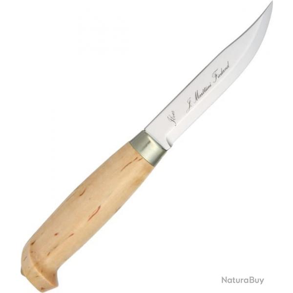 Couteau de chasse MARTTIINI Made in Finland Manche en bouleau avec Etui en Cuir MN131010071