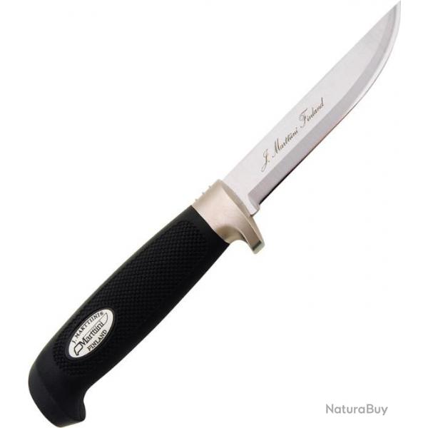 Couteau de chasse Utilitaire MARTTIINI Made in Finland Manche en Kraton avec Etui en Cuir MN15071