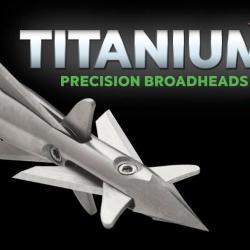 pointe chasse broadhead mécanique TruGlo Titanium (pack de 3) 100gr 4 lames