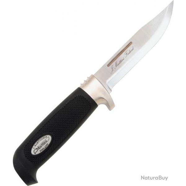 Couteau Chasseur de gros gibier MARTTIINI Made in Finland Manche en Kraton avec Etui en Cuir MN1607