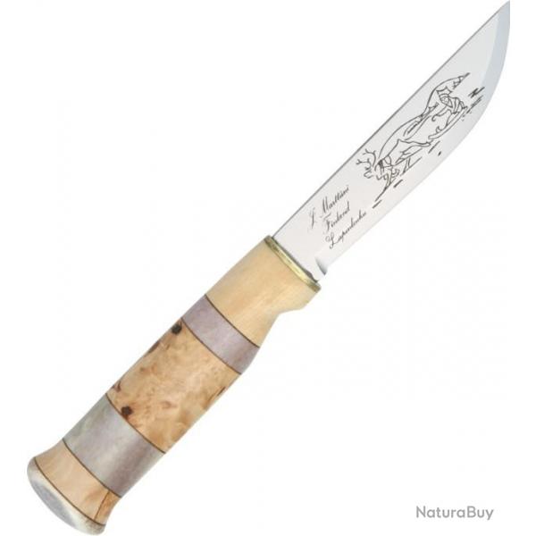 Couteau de Chasse Marttiini  Made in Finland Manche en Os de bouleau et corne de renne MN2230010071