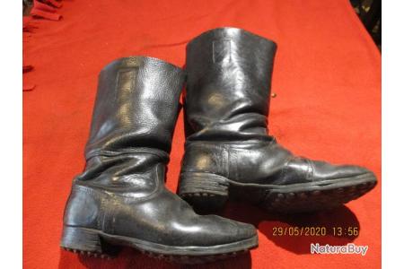 bottes armée allemande en cuir