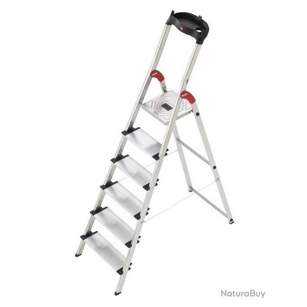 Escabeau de scurit Alu 6 marches Haut. travail 330cm ProfiStep XXL Hailo