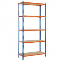 Simon Rack - Etagère 2000x1100x500mm bleu/orange charge 150Kg - MADERCLICK SUPERPLUS 5/500 SIMONRACK