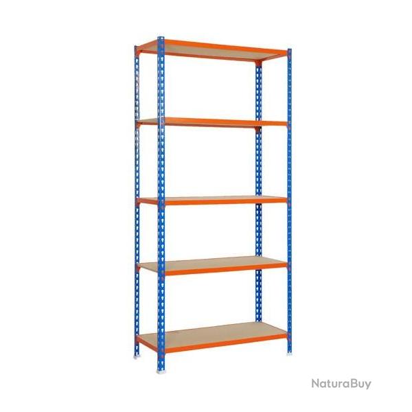 Simon Rack - Etagre 2000x1100x500mm bleu/orange charge 150Kg - MADERCLICK SUPERPLUS 5/500 SIMONRACK