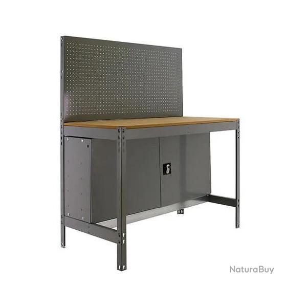 SimonRack - Kit Etabli 1440x900x600mm Charge 400Kg -  SIMONWORK BT-2 LOCKER 900 GRIS FONCE SIMONRACK