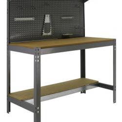 Simon Rack - Kit Etabli 1440x1200x600mm Charge 600Kg - SIMONWORK BT3 1200 GRIS/BOIS SIMONRACK