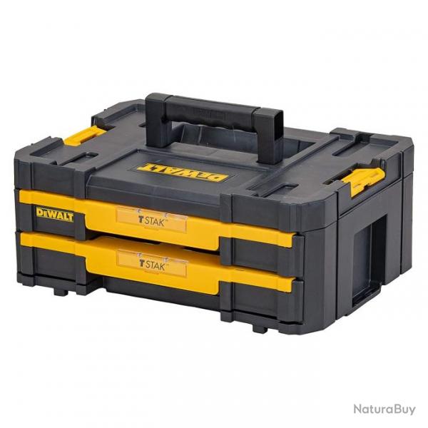 Mallette T-STAK 2 tiroirs 440 x 176 x 314 mm DeWalt