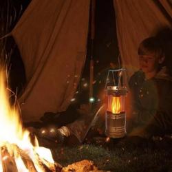Led & Flamme Lampe Torche & Lanterne 3 En 1 Télescopique Piles Camping Bivouac