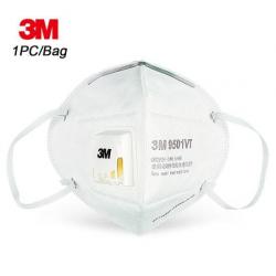 Lot de 10 Masque 3M KN95 9501VT FFP2 Respiratoire Ventilation Normes CE Anti Bactérie Poussière NEUF