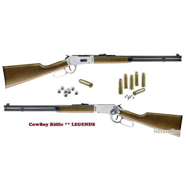 Carabine Winchester Nickele Lgends cowboy Riffle  Cal. 4.5 Bille Acier