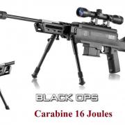 Pack Carabine Black OPS Sniper Tactical 4,5mm 20 Joules