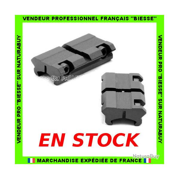 PAIRE de Convertisseurs Adaptateurs Rail de 11 mm vers 22 mm Weaver Neuf