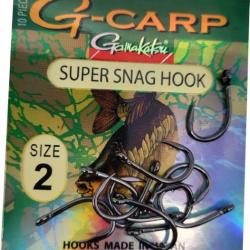 Hameçons carpe G-carp Super Snag Hook Gamakatsu 6