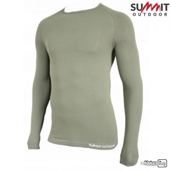 Tee-Shirt SUMMIT OUTDOOR Active Line manches longues Vert Olive