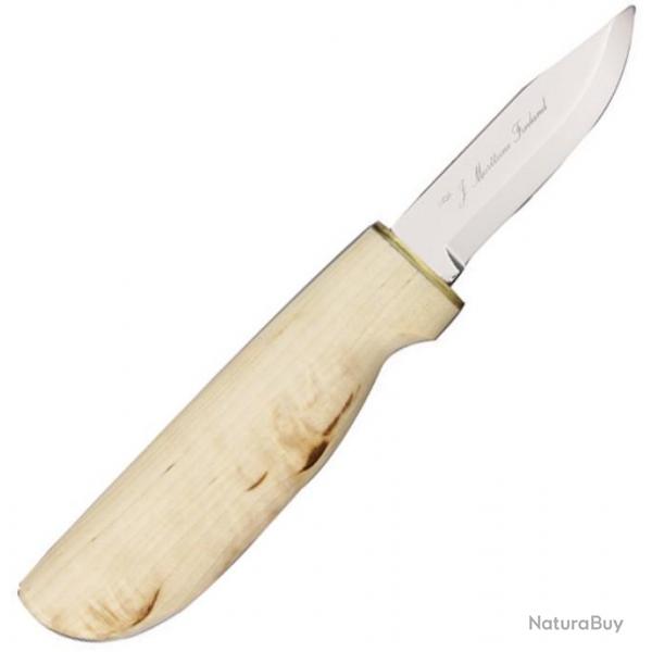 Couteau de Chasse Marttiini Made in Finland Manche en Bouleau avec Etui en Cuir MN51101707