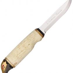 Couteau de Chasse Marttiini Made in Finland Manche en Bouleau avec Etui en Cuir MN549019071