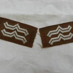 paire d'insignes de col Allemands Todt 2ème guerre WW2