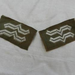paire insignes de col Allemands Todt 2ème guerre WW2