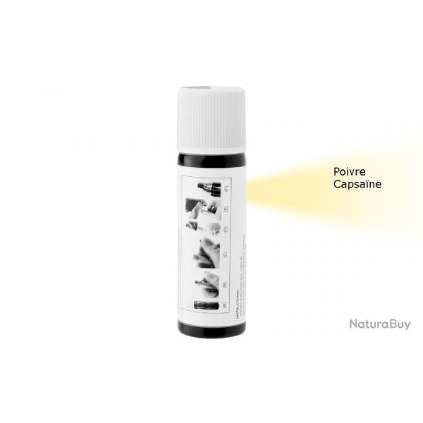 Recharge pour stylo et porte-cls de dfense PIRANHA 60ml - Gaz poivre