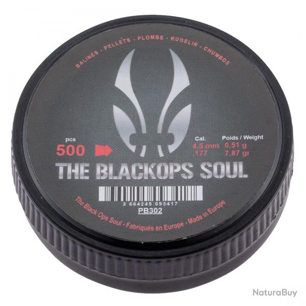 Boite de 500 Plombs 4.5 mm Black Ops Soul Tte Pointue par 1