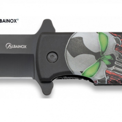 Couteau Pliant mini décoré Punisher 3D  Lame de 4 cm