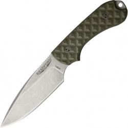 BRAD3FE002A Couteau Bradford Knives Guardian 3 Acier AEB-L Manche Green Etui Cuir USA