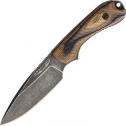 BRAD3FE115N Couteau Bradford Knives Guardian 3 G-Wood Manche Bois Acier N690 Nimbus Etui CUir USA
