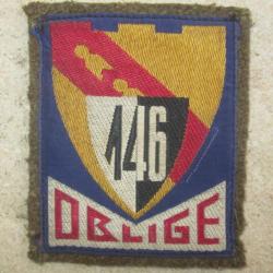 146° Régiment d'Infanterie,tissu,c.1945