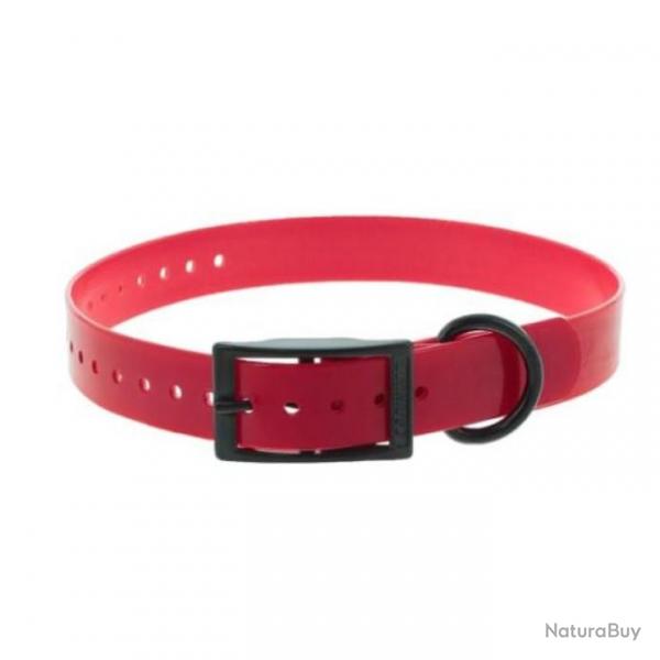 Collier polyurthane boucle double CaniHunt Xtreme - 19 mm - 45 cm Ja - Rouge / 45 cm / 19 mm