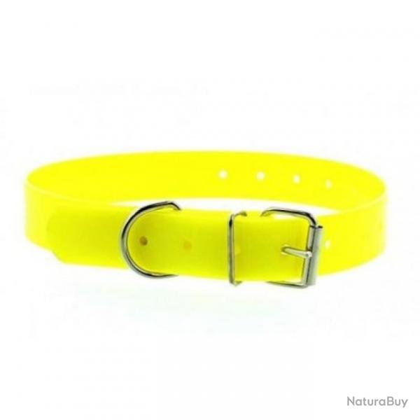 Collier polyurthane boucle simple CaniHunt Xtreme - 19 mm - 45 cm - Jaune / 45 cm / 19 mm