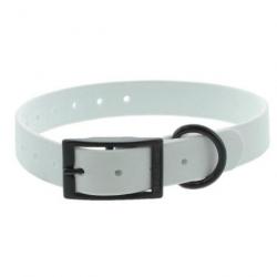 Collier pvc CaniHunt Ctech - Blanc / 45 cm / 25 mm