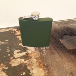 FIOLE MÉTALLIQUE OLIVE 6 OZ