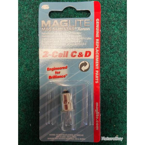 Ampoule de rechange  pour torche Maglite C ou D - Modle : 2 Cell