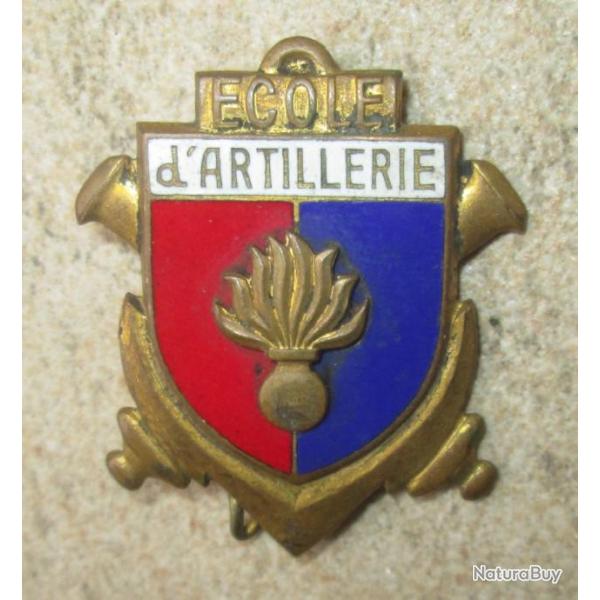 Ecole d'Artillerie, sans "S", mail, dos guilloch plat, dpos