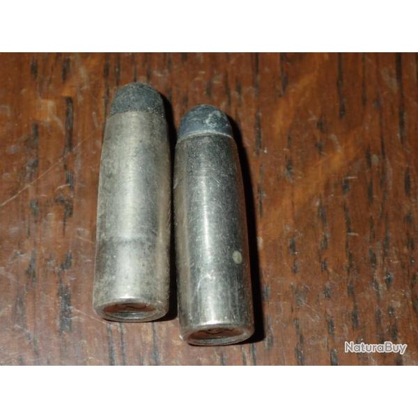 Lot de 2 ogives - 196 grains - 8,05mm - 318 - semi blind Nez rond - Remington