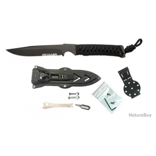 Couteau outdoor tactique Wildsteer Kraken noir