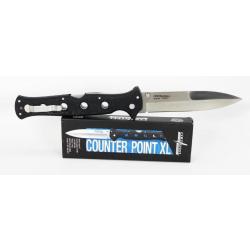 Couteau Cold Steel Counter Point XL Lame Acier AUS-10 Manche Griv-Ex Sécurité Tri-Ad Lock CS10AA