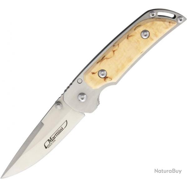 Couteau Pliant MFK-2CB Marttiini Made in Finland Manche en Bouleau Fris MN91511107