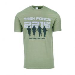 t-shirt task force - couleur vert kaki  - taille L = 46  -  133691