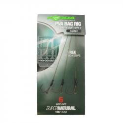 Bas de ligne carpe Solid Pva Rig N.6 Wide Gape 18lb