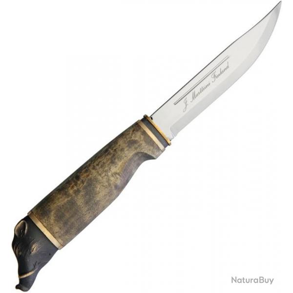 Couteau de chasse Sanglier MARTTIINI Made in Finland Manche en bouleau avec Etui en Cuir MN54601307