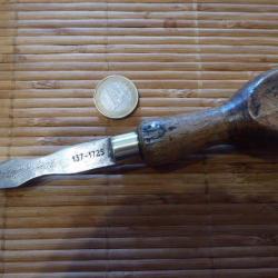 Tournevis anglais ancien avec manche bois  17,5 cm panne de 8 mm
