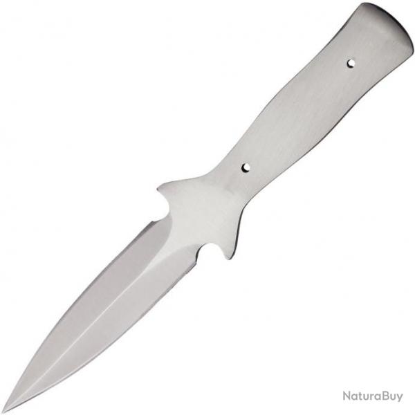 BL130 Lot de 3 Lames A Customiser le Manche Couteau de Botte Dague Acier Inox