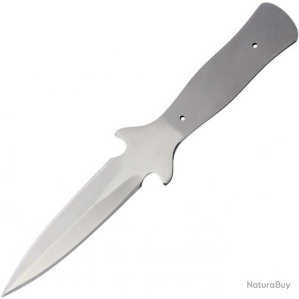 BL131 Lot de 3 Lames A Customiser le Manche Couteau de Botte Dague Acier Inox 3 Z