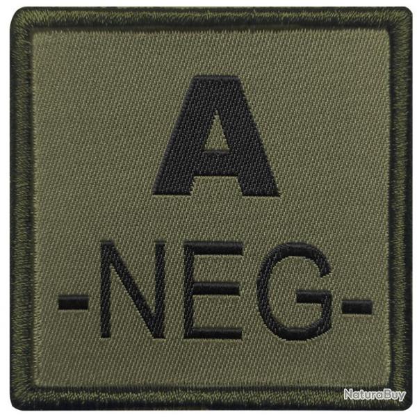 Patch Groupe sanguin - Tissu OD A Ngatif