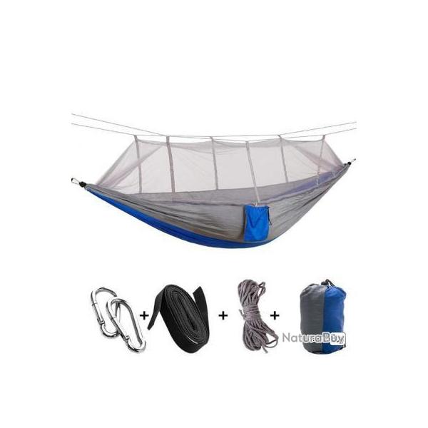 LIVRAISON RAPIDE- Hamac Camping Moustiquaire Portable Pliable BLEU - LIVRAISON GRATUITE !!