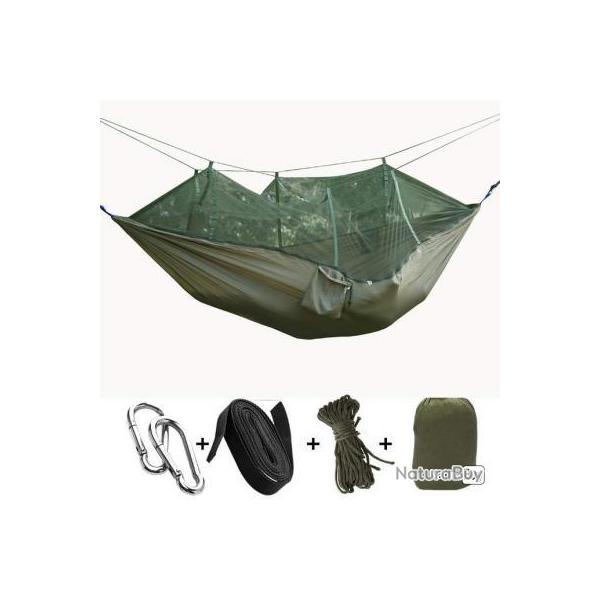 LIVRAISON RAPIDE- Hamac Camping Moustiquaire Portable Pliable VERT - LIVRAISON GRATUITE !!