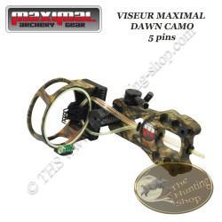 MAXIMAL Dawn Viseur de chasse et tir 3D 5 pins Droitier / Gaucher avec led Camo